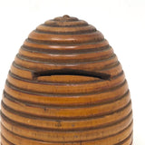 Beautiful Antique Treen Beehive Bank