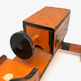 Fabulous Orange and Black Painted Handmade Soap Box Car