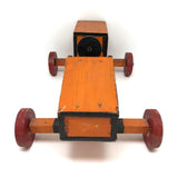 Fabulous Orange and Black Painted Handmade Soap Box Car