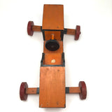 Fabulous Orange and Black Painted Handmade Soap Box Car