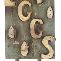 Great Old Folk Art Wooden EGGS Sign with Pointing Hand