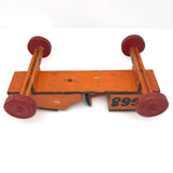 Fabulous Orange and Black Painted Handmade Soap Box Car
