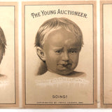 The Young Auctioneer, 1884 Great Atlantic & Pacific Tea Co (A&P) Large Trade Card