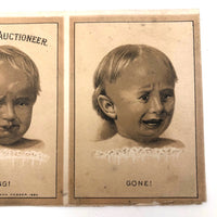 The Young Auctioneer, 1884 Great Atlantic & Pacific Tea Co (A&P) Large Trade Card