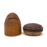 Beautiful Antique Treen Beehive Bank