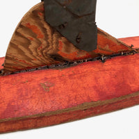 Gorgeous Old Handmade, Lead Weighted Toy Boat Hull