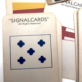Sunset Press Vintage Signal Cards c. 1940s, Complete Deck