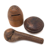 Beautiful Antique Treen Beehive Bank