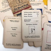 Sunset Press Vintage Signal Cards c. 1940s, Complete Deck