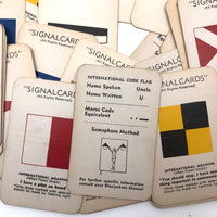 Sunset Press Vintage Signal Cards c. 1940s, Complete Deck