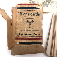 Sunset Press Vintage Signal Cards c. 1940s, Complete Deck