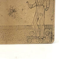 Wonderful Antique Engraved Snuff Box with Lawn Bowlers (Presumed British Trench)