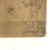 Wonderful Antique Engraved Snuff Box with Lawn Bowlers (Presumed British Trench)