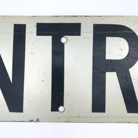 Black and White CENTRAL Real Street Sign