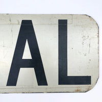 Black and White CENTRAL Real Street Sign