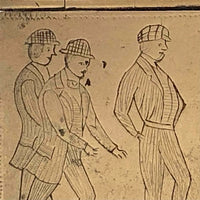 Wonderful Antique Engraved Snuff Box with Lawn Bowlers (Presumed British Trench)
