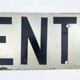 Black and White CENTRAL Real Street Sign