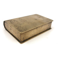 Wonderful Antique Engraved Snuff Box with Lawn Bowlers (Presumed British Trench)