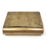 Wonderful Antique Engraved Snuff Box with Lawn Bowlers (Presumed British Trench)