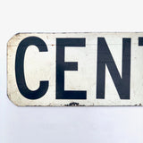 Black and White CENTRAL Real Street Sign