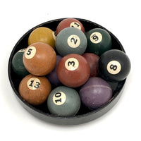 Vintage Hard Rubber Tabletop Billiard Balls