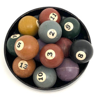 Vintage Hard Rubber Tabletop Billiard Balls