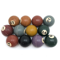 Vintage Hard Rubber Tabletop Billiard Balls