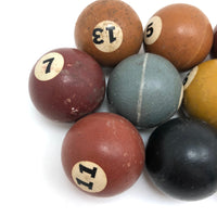 Vintage Hard Rubber Tabletop Billiard Balls