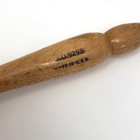 Vintage Sears & Roebuck Blonde Wood Barber Duster Brush No. 9298
