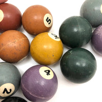 Vintage Hard Rubber Tabletop Billiard Balls