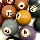 Vintage Hard Rubber Tabletop Billiard Balls