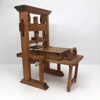 Gutenberg Printing Press Vintage Wooden 1:10 Scale Kit Model