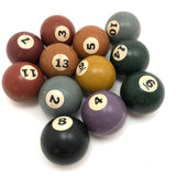 Vintage Hard Rubber Tabletop Billiard Balls