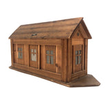 Antique Wooden Erzgebirge Noah's Ark with Two Guardians