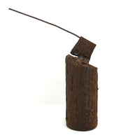 Heavy Welded Iron Folk Art Bookends with Axes