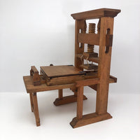 Gutenberg Printing Press Vintage Wooden 1:10 Scale Kit Model