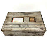 Circa 1920s Metal Egg Shipping Crate (Two Dozen)