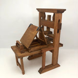 Gutenberg Printing Press Vintage Wooden 1:10 Scale Kit Model