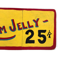 Petroleum Jelly c. 1950s  Hand-painted Make Do Cardboard Sign