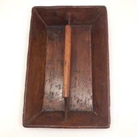 Antique Primitive Wooden Knife Tray with Handle