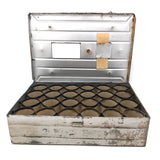 Circa 1920s Metal Egg Shipping Crate (Two Dozen)
