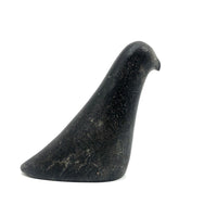 Elegant Inuit Black Stone Carved Owl