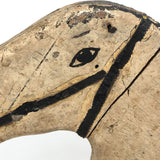 Antique Hand-painted White Wooden Horse, Presumed SA. Smith