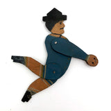 Little Wooden Acrobat Man Sans Handle and Toes