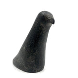 Elegant Inuit Black Stone Carved Owl