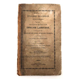 Charles Wilet's 1846 English Grammar Book with Drawings