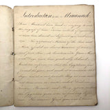 Samuel Gifford 1831 Writing and Calligraphy Practice School Notebook
