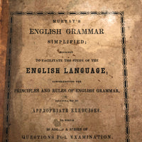 Charles Wilet's 1846 English Grammar Book with Drawings