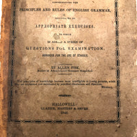 Charles Wilet's 1846 English Grammar Book with Drawings