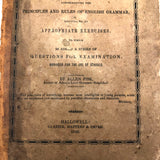Charles Wilet's 1846 English Grammar Book with Drawings